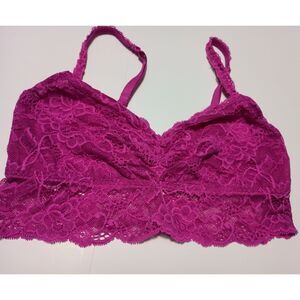 PINK Victoria's Secret, Lace Pink Bra, Size M